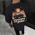 thumbnail image 3 of Journeying with Jesus Graphic Tees for Men 2026 Summer Casual Short Sleeve Crewneck Christian T Shirts, 3 of 5