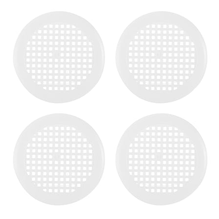 Uxcell 2 Inch Round Air Vent Cover, 4PCS Plastic Circular Soffit Exhaust Vent White