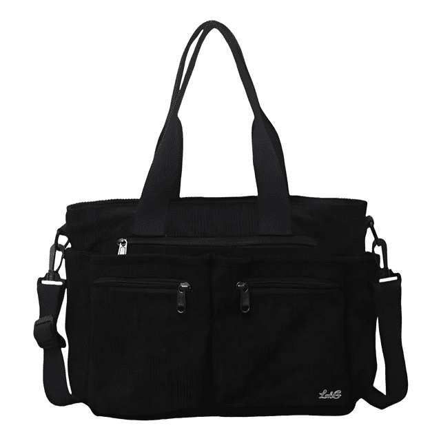 Bolso Tote Bag de Pana 14 Pulgadas Unisex Bolso Lab.G Negro