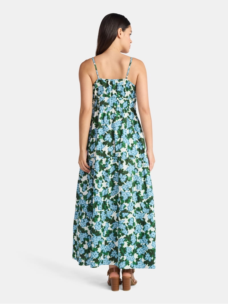 strappy cotton maxi dress Mango cotton rich strappy cami maxi dress in khaki