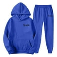 thumbnail image 4 of QHFBli Workout Men's Hoodie Mens Oversized Hoodie Casual Sportwear 2025 Fall Winter Hop Streetwear Fashion Top Comfortable Pullover Blue L, 4 of 4
