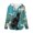 Cat Design, variant on Octopus Floral Print Trendy Long Sleeve Sweatshirts for Women, imitation Waffle Pullover Sweatshirt Casual for Autumn Fall Winter
