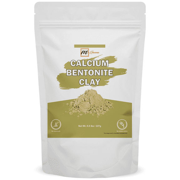 mGanna Calcium Bentonite Clay Powder 0.5 lbs / 227 Gms (Food Grade)