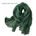 thumbnail image 6 of Grofry Women Scarf Pleated Long Scarf Retro Autumn Winter Warm Long Scarf Soft Vintage Inspired Scarf, 6 of 8