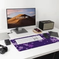 thumbnail image 5 of Kdxio Crystal Purple Snowflake Print Large Gaming Mouse Pad,Non-Slip Base,Water Resist Keyboard Pad for Gamer,Office & Home,29.5 x 15.8 in, 5 of 6