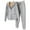 Gray, variant on Wdfiry 2 Piece Outfits for Women Fleece Lounge Sets for Women Winter Cozy Plush Lined Hooded Sweatshirt Coat and Jogger Pant Sweatsuit Sets Plus Size Zip Jacket Tracksuit Sets Clearance