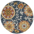 thumbnail image 4 of SAFAVIEH Blossom Danny Floral Wool Area Rug, Navy/Multi, 6' x 9', 4 of 10