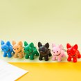 thumbnail image 2 of Shisuyan 2Pcs Dog Pendant Key Ring Key Decoration Assorted Color Bag Ornament For Friends And Couples, 2 of 9