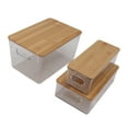 thumbnail image 2 of Caja de almacenamiento transparente, caja de almacenamiento de 3 piezas, organizador de almacenamiento apilable multifuncional, caja de almacenamiento para habitación, artesanía excepcional, 2 of 8