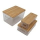 thumbnail image 3 of Contenedor de almacenamiento de plástico, caja de almacenamiento de 3 piezas, caja de almacenamiento multifuncional para habitación, exhibición de almacenamiento transparente, rendimiento confiable, 3 of 12