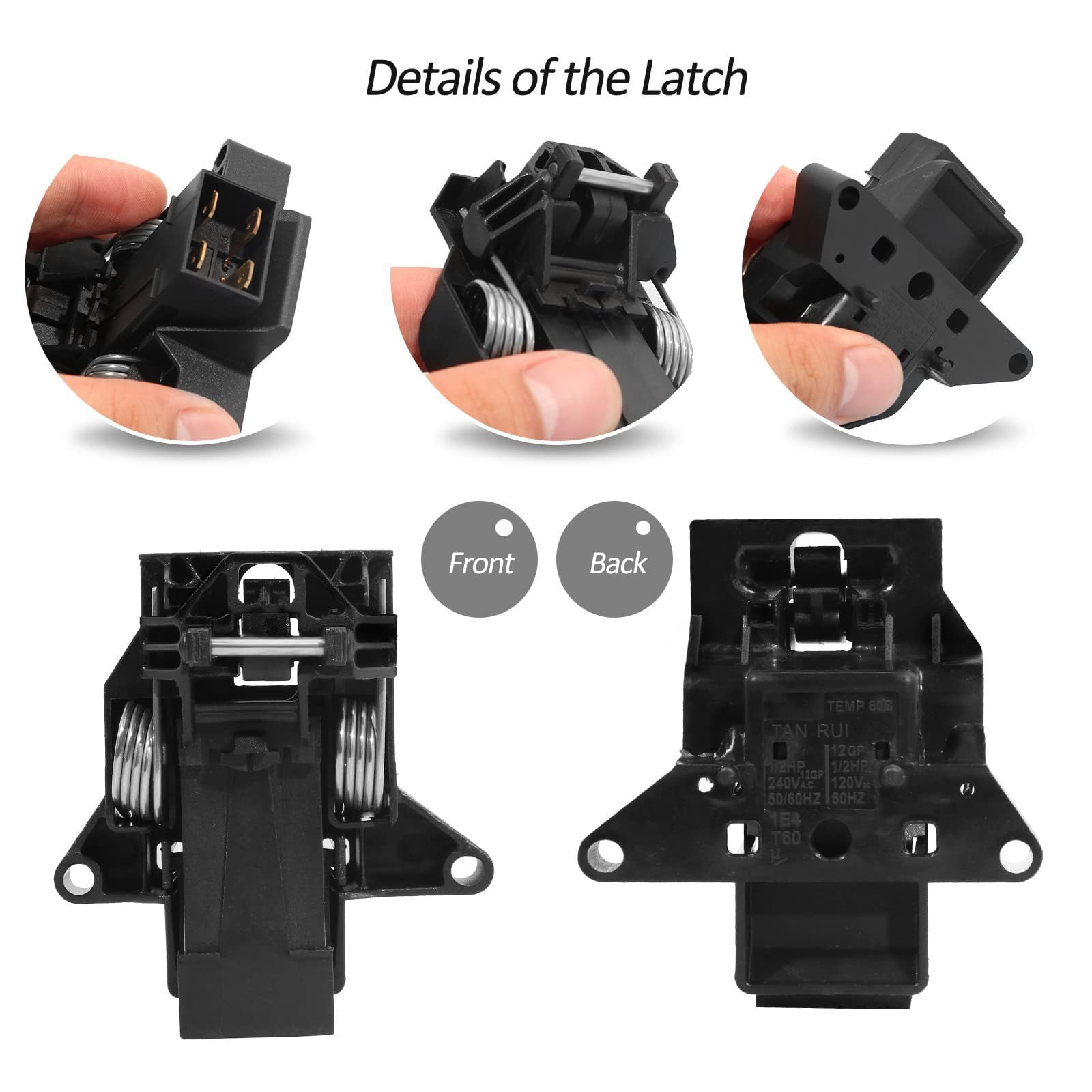 Dishwasher Door Hook Set, Metal Replacement for 5304525218 & 154722401 Models, Tool-Free Installation