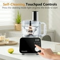 thumbnail image 5 of HOWORK Food Processor, 12 Cup 600w Multifunctional Food Vegetable Chopper, for Shredding, Slicing, Doughing, Emulsifying and Juicing, Silver, 5 of 11