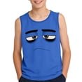thumbnail image 2 of SGFCWSX Boys Summer Tank Tops Print Casual Relaxed Fit Sleeveless Crew Neck Outdoor Daily Wear Tops for Teens Blue Size 14 Years, 2 of 6