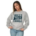 thumbnail image 4 of Skills That Thrill Dance Unisex Plus Fleece Graphic Sweatshirt Brisco Brands 5X, 4 of 5