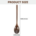 thumbnail image 2 of HEALEEP Mini Coffee Spoons Wood Brown For Dining 2Pcs 8.9X1.6In, 2 of 8