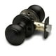 thumbnail image 2 of Pomo de puerta Copper Creek Colonial Privacy negro mate (1 paquete), 2 of 8
