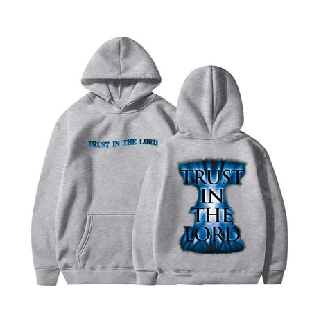 

Christian Sweatshirt Baby Trust In The Lord Print Hoodies Jesus Loves You Sweatshirt Long sleeve Casual Tops Winter Toddler Boy Clothes Festival Gifts for Toddler Kids