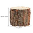 thumbnail image 3 of 3pcs Wood Bark Flower Pots Farmhouse Flower Buckets Wood Log Plant Containers, 3 of 4
