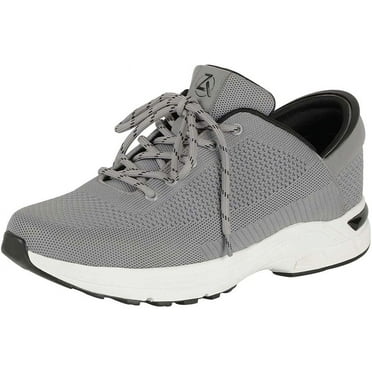 Zeba Men's Hands Free Slip-On Walking Shoes (Stone Gray, 14)