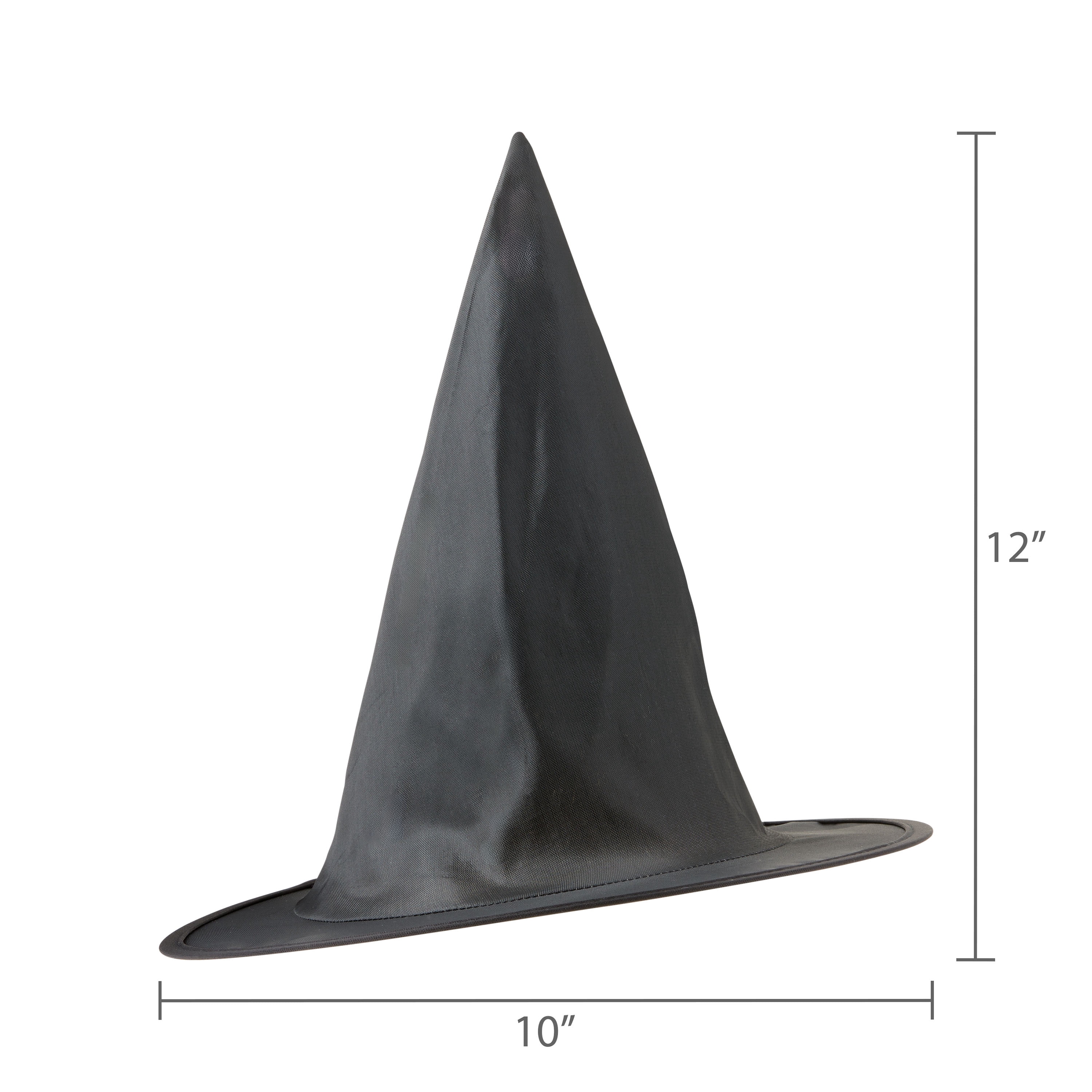 Hanging Witch Hats Decoration, Black, 6 Pieces, Halloween by Way To Celebrate
