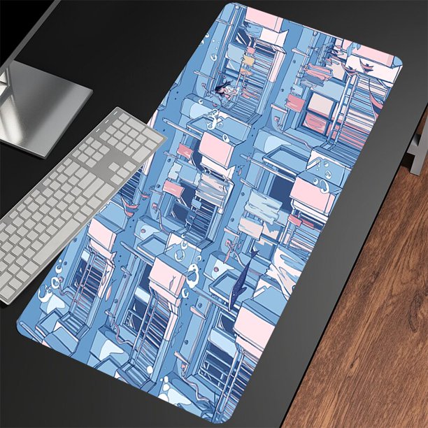 Alfombrillas de ratón para juegos, alfombrilla grande de goma antideslizante para teclado LIUWENJING unisex