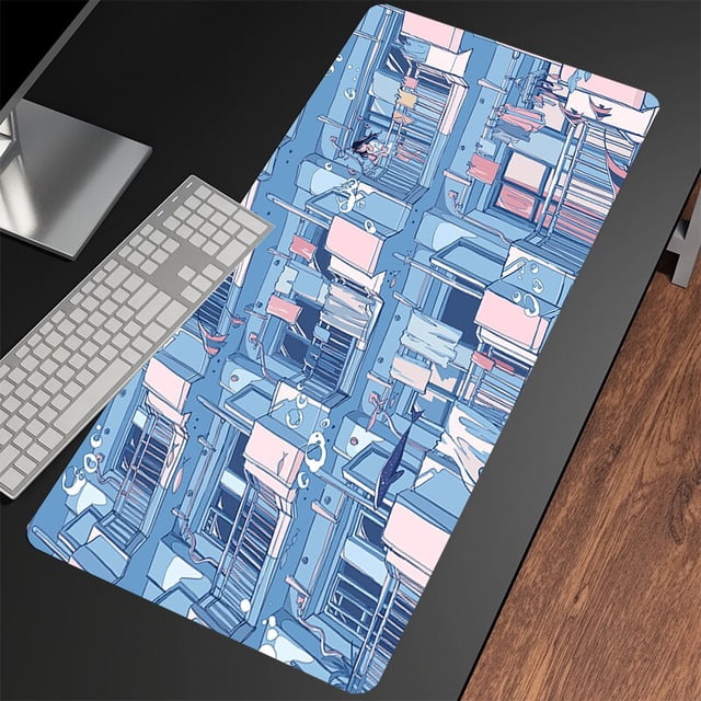 Alfombrilla de ratón grande para Gamer, alfombrilla de goma para teclado, diseño de escritorio, XXXL, 31,4x11,8 pulgadas LIUWENJING unisex