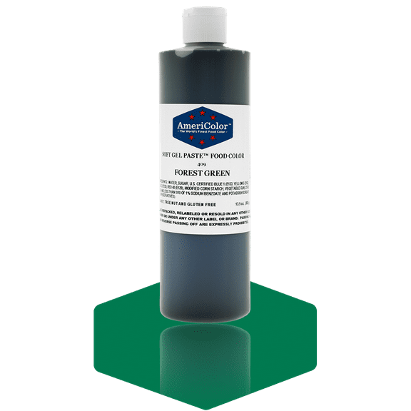 AmeriColor, Soft Gel Paste Food Color, Forest Green 13.5 oz