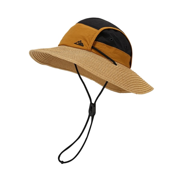 SUYIDA Summer Sun Hat with Adjustable Tie Strap for Outdoor Casual Wear and Holiday Travel