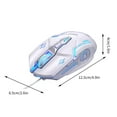 thumbnail image 3 of UHUYA Gaming Mouse Mechanical E-Sports Wired Mouse for Computer Mouse Gamer Rechargeable Backlight Silent Office USB Mouse for Laptop White, 3 of 4