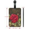thumbnail image 2 of Rose - Luggage ID Tags / Suitcase Identification Cards - Set of 2, 2 of 5