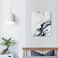 thumbnail image 4 of ONETECH Abstract Wall Art - Black and White Abstract Canvas Print for Living Room Wall Decor, Modern Abstract Watercolor Painting Pictures, Minimalist Abstract Framed Artwork for Office Decor, 4 of 5