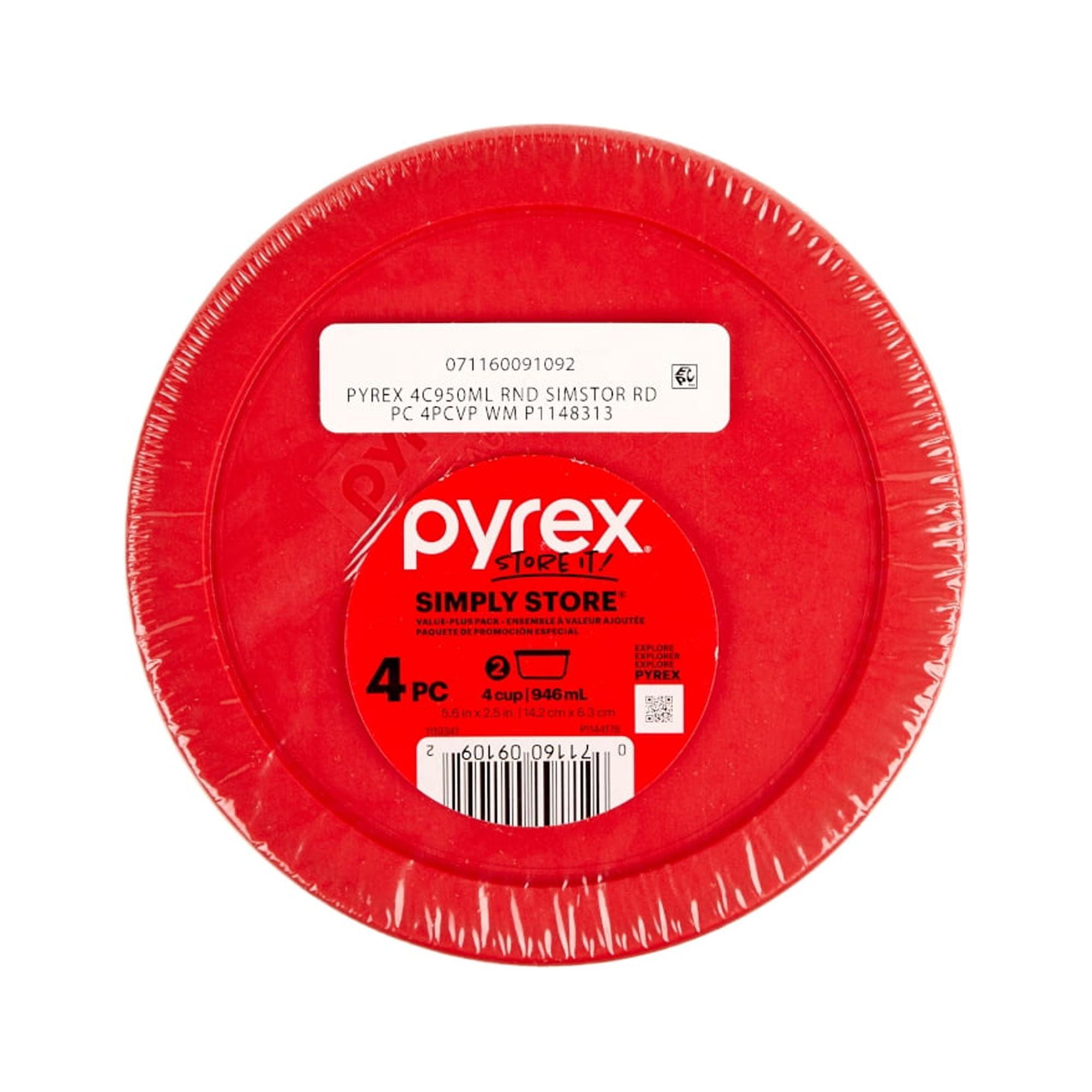 Pyrex Simply Store 4-Cup Round Glass Storage Container with Lid -  Brownsboro Hardware & Paint