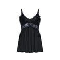 thumbnail image 4 of Tnhcen Women's Sheer Mesh Slip Dress | Black Sleepwear Nightdress | Plus Size Sleepwear Set S-2XL, 4 of 8