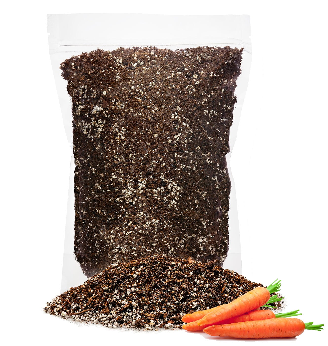 ⭐ Premium Organic Potting Soil for Carrots (2 Quart Bag)