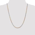 thumbnail image 2 of 14k Tri Color Gold 2.5mm Solid Diamond Cut Rope Chain w/ Lobster Clasp 24", 2 of 5