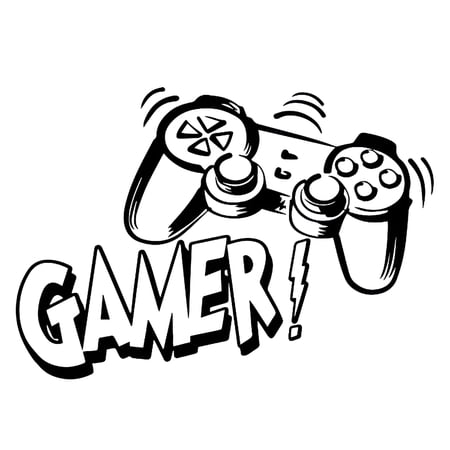 Florenta Game Controller Wall Decals Sticker for Boys Room Kids Playroom Bedroom Decor One Size Gift Cartoon Gamer Room Decor for Boys