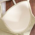 thumbnail image 7 of YODETEY Double-Strap Convertible Sports Bra - Women's Ruched Sports Bras Padded Workout Tops Medium Support Crop Tops Wireless High-Support Yoga Sports Bra, 7 of 7
