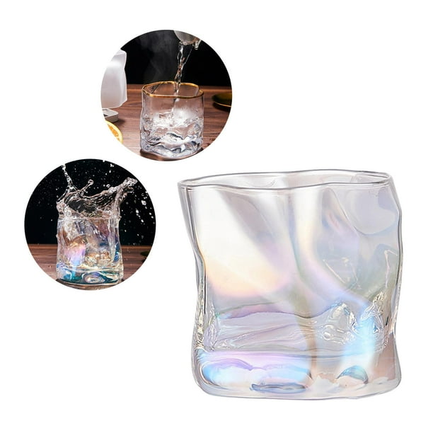 Novelty Cocktail Glasses Drinking Glasses Coffee Mug Mug Glass Drinkware Heat Resistant Water Cup for Home Office Gift Decoration Colorful