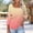 Orange women square neck blouse a1, variant on Women Square Neck 3/4 Sleeve Casual Blouse Solid Color Tops Gradient Tee Shirts Spring Summer Fashion Tunic Shirts Everyday Wear, Black 3XL