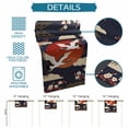 thumbnail image 6 of Japanese Style Table Runner 72 Inches, Modern Cranes Cherry Flower Wave Red Blue Bed Runner Dresser Scarves Tabletop for Indoor Outdoor Parties/Ceremony/Banquet, 16" x 72", 6 of 8