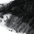 thumbnail image 6 of IBTOM CASTLE Women's Floral Embroidered Tulle Skirt Elastic High Waist Mesh Tutu A-Line Midi Long Skirts One Size Black, 6 of 7