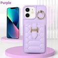 thumbnail image 3 of Nalacover for iPhone 11 Ring Holder Crossbody Wallet Case with Credit Card Slots, Lanyard Shoulder Strap Premium PU Leather Wrist Hand Strap Cover with Kickstand for iPhone 11,Purple, 3 of 11