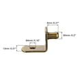 thumbnail image 2 of Uxcell 0.2'' Soporte de estante Soporte de estante con agujero Bronce 50pcs, 2 of 3