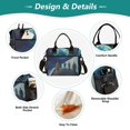 thumbnail image 3 of FORMRS Insulated Lunch Bag for Work School Unisex Large Capacity Cooler with Shoulder Strap, Blue Planet, 3 of 6
