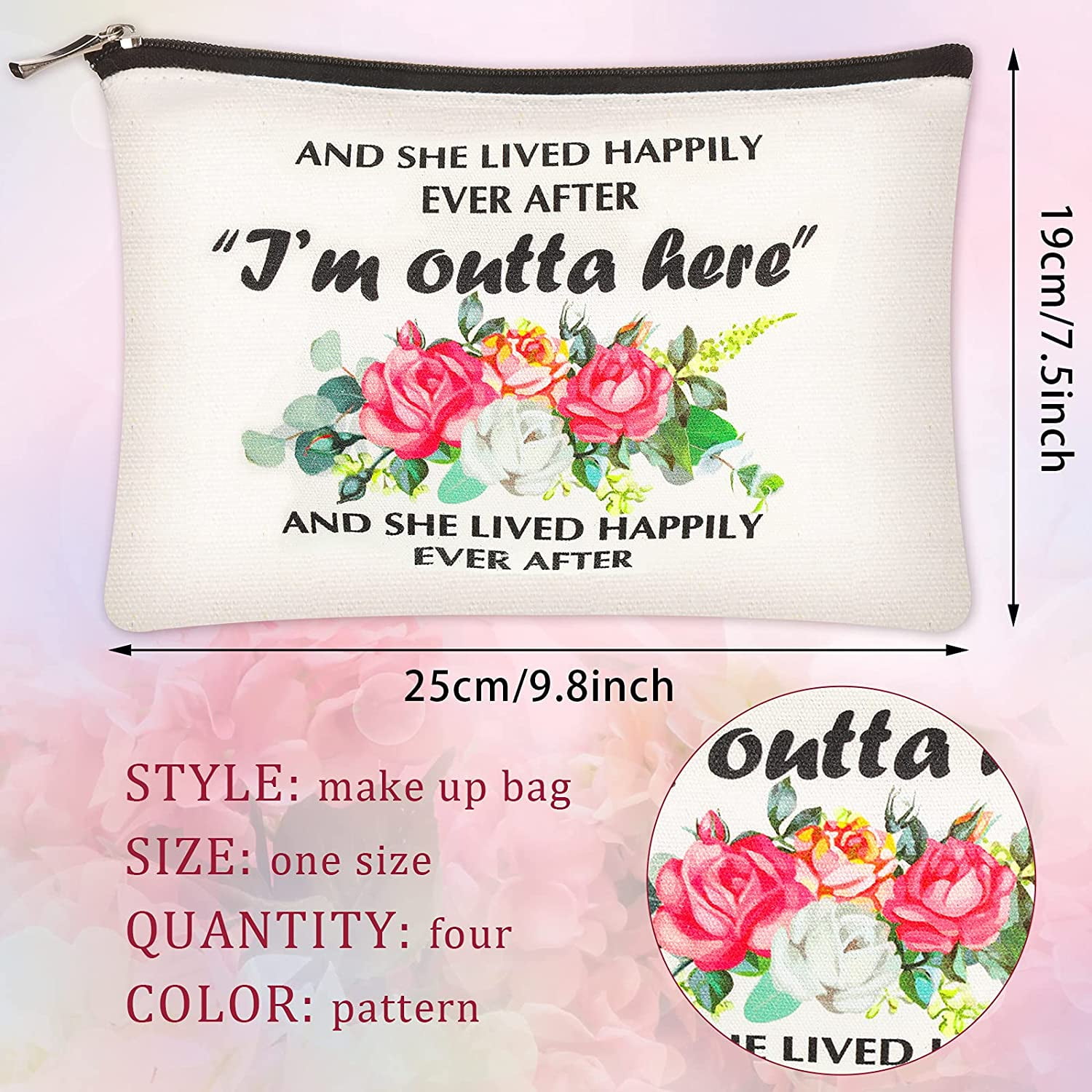 flower girl makeup bag