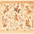 thumbnail image 1 of Ahgly Company Indoor Square Animal Orange Traditional Area Rugs, 8' Square, 1 of 1