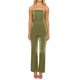 thumbnail image 1 of Conjunto de dos piezas con hombros descubiertos para mujer: top sin tirantes y pantalones anchos. Poliéster. Tallas S-L. Conjunto de verano., 1 of 8