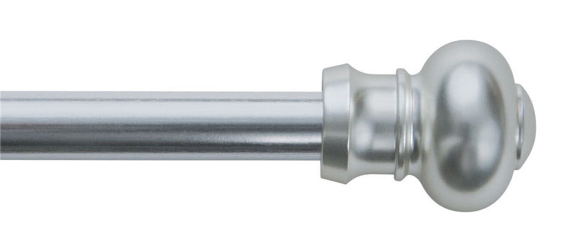 Kenney  Satin Silver  Silver  Ashby  Cafe Rod  48 in. L x 84 in. L