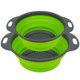 thumbnail image 1 of Juego plegable de 2 piezas, plegable redondo de silicona con asas de plástico, colador de cocina de orificio grande ecológico-1 grande y 1 pequeño, 1 of 5