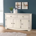 thumbnail image 5 of Bridge Brazil Wood Buffet Sideboard White Distressed | Furniture Dash, 5 of 5